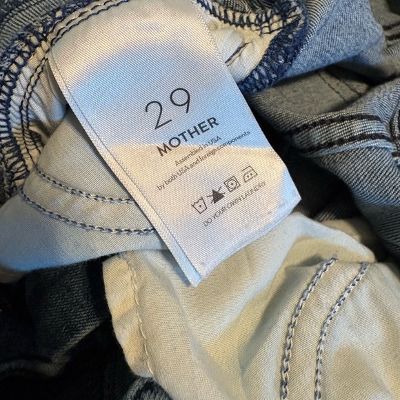 Mother The Triple Stack Insider Ankle Jeans Chick Flick Wash Size 29 (1053) - Picture 4 of 13